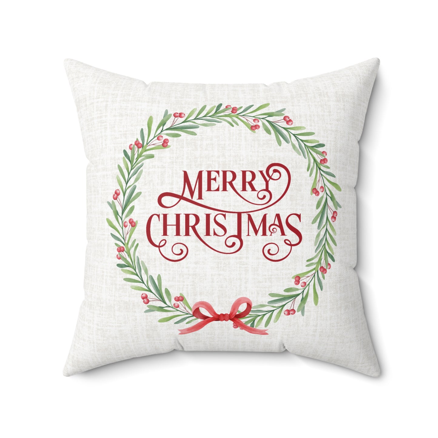 Christmas Garland Decorative Pillow