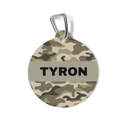 Pet Tag Camuflage Id Tag