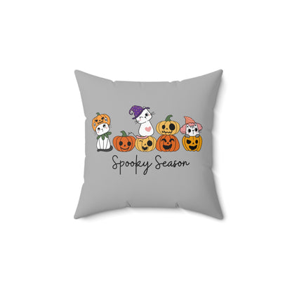Fall Dog with Leaves Decorative Pillow