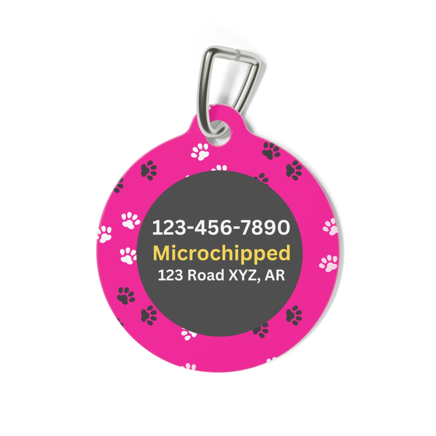 Pet Tag - Funny Escape Artist in Pink for Dogs