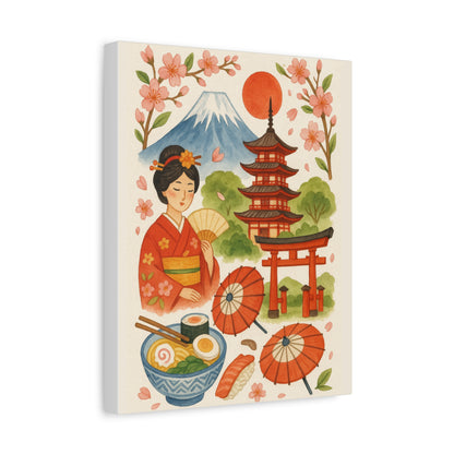 Japan Inspired Canvas Wall Art