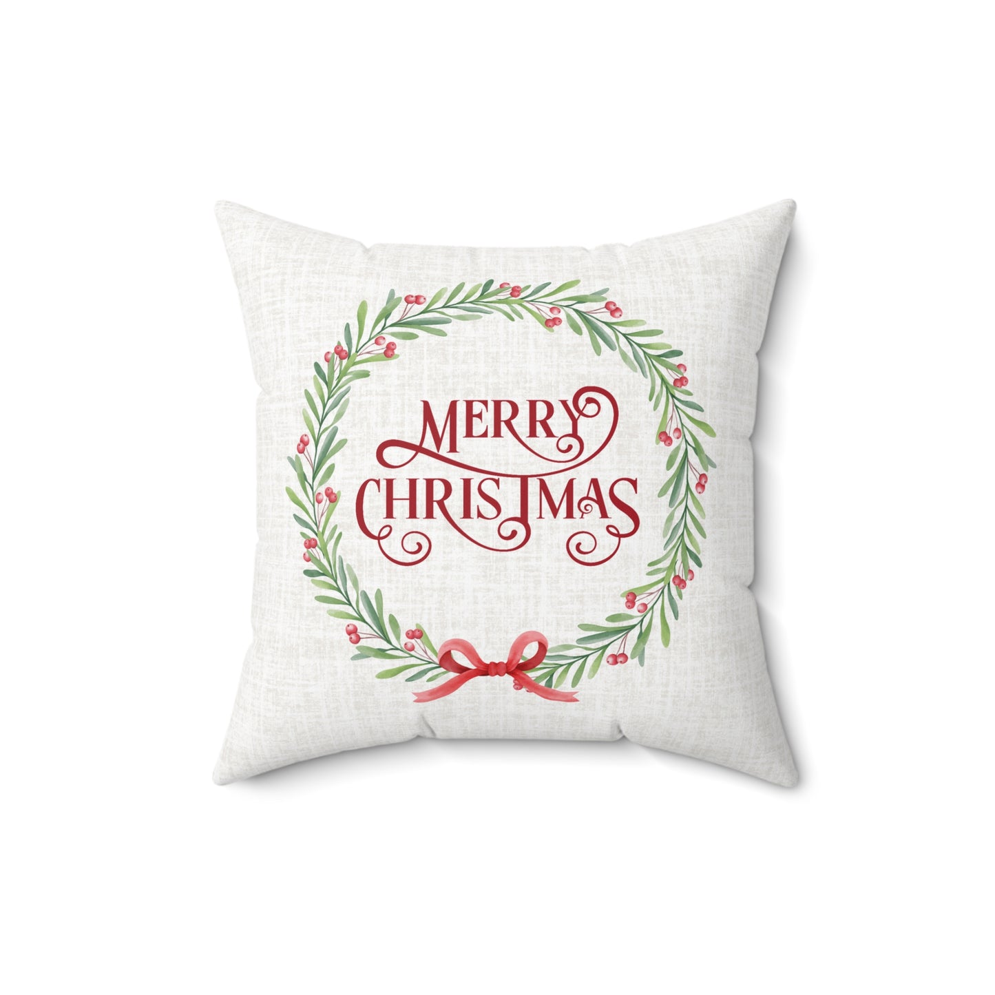 Christmas Garland Decorative Pillow