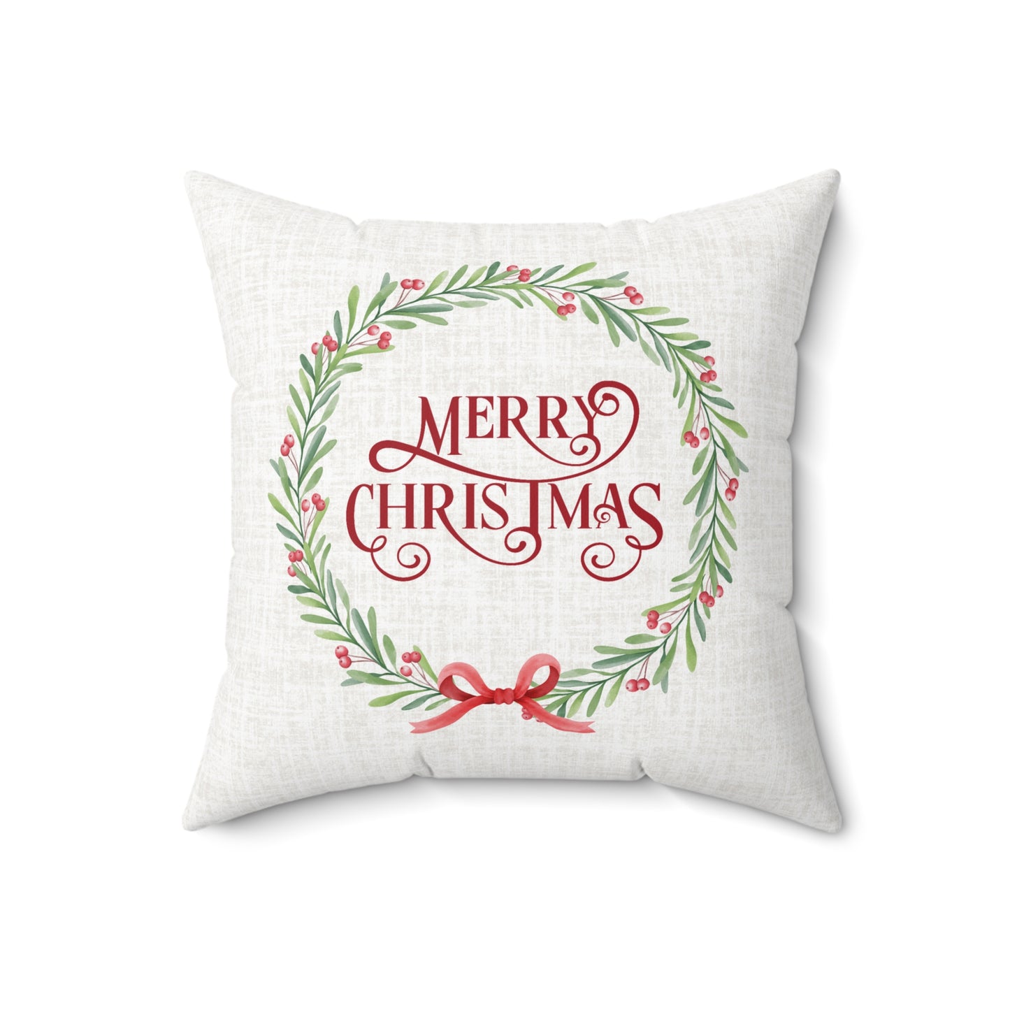Christmas Garland Decorative Pillow