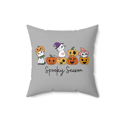 Fall Dog with Leaves Decorative Pillow