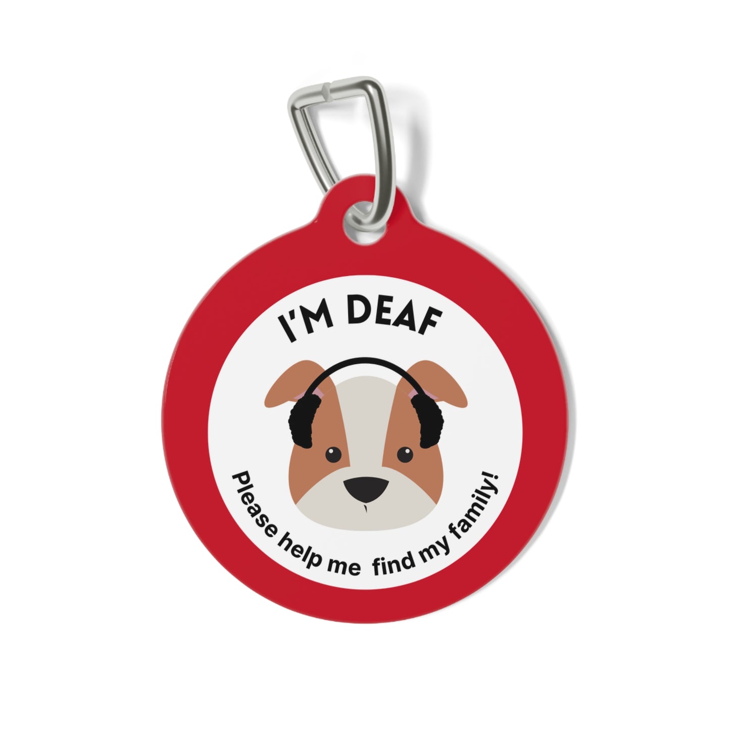 Pet Tag - Medical Tag for Deaf Dogs