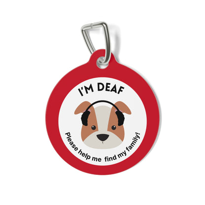 Pet Tag - Medical Tag for Deaf Dogs