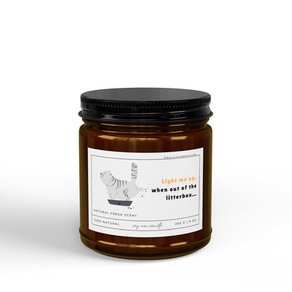 Funny Cat Lover Candle Fresh Scent (9oz)
