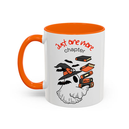Halloween Coffee Mug - "Just One More Chapter" Bookish Spooky Accent Mug (11/15oz)