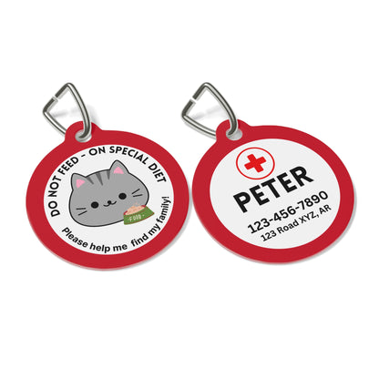 Pet Tag - Do Not Feed On Special Diet for Cats
