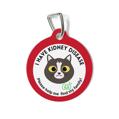 Pet Tag - Personalized Kidney Disease Medical Alert Cats