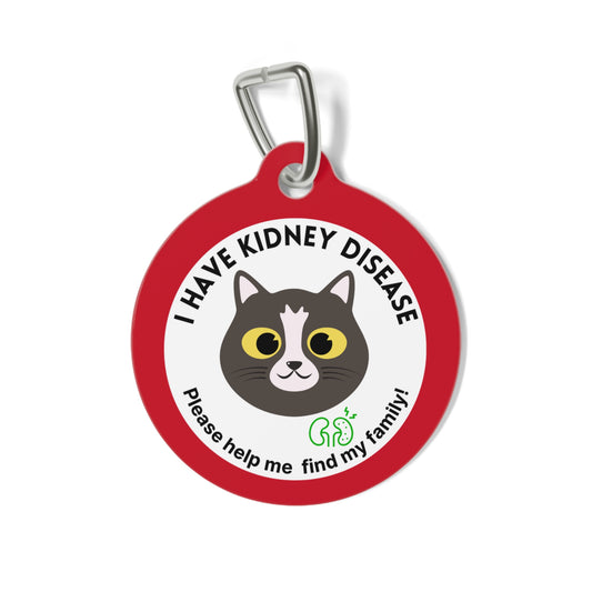Pet Tag - Personalized Kidney Disease Medical Alert Cats