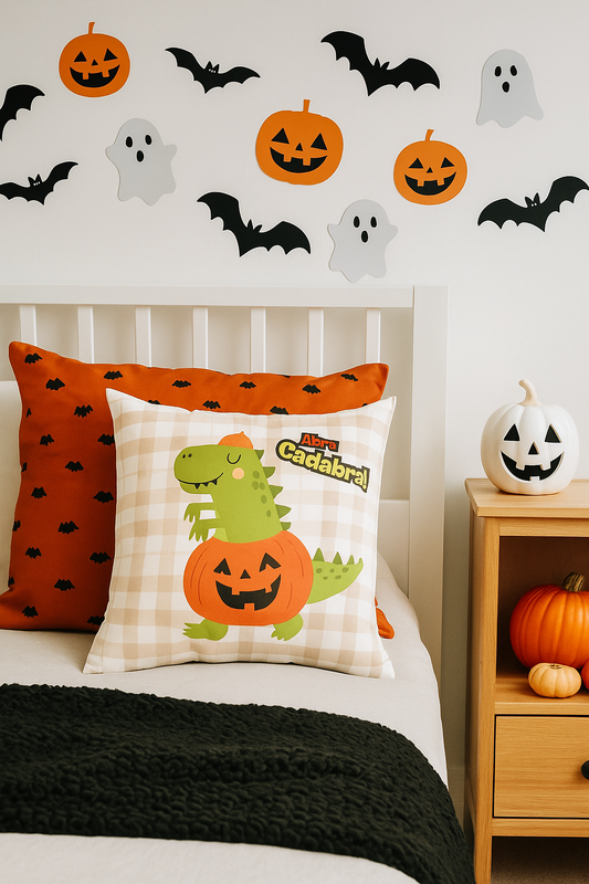 Dinosaur Halloween Decorative Pillow