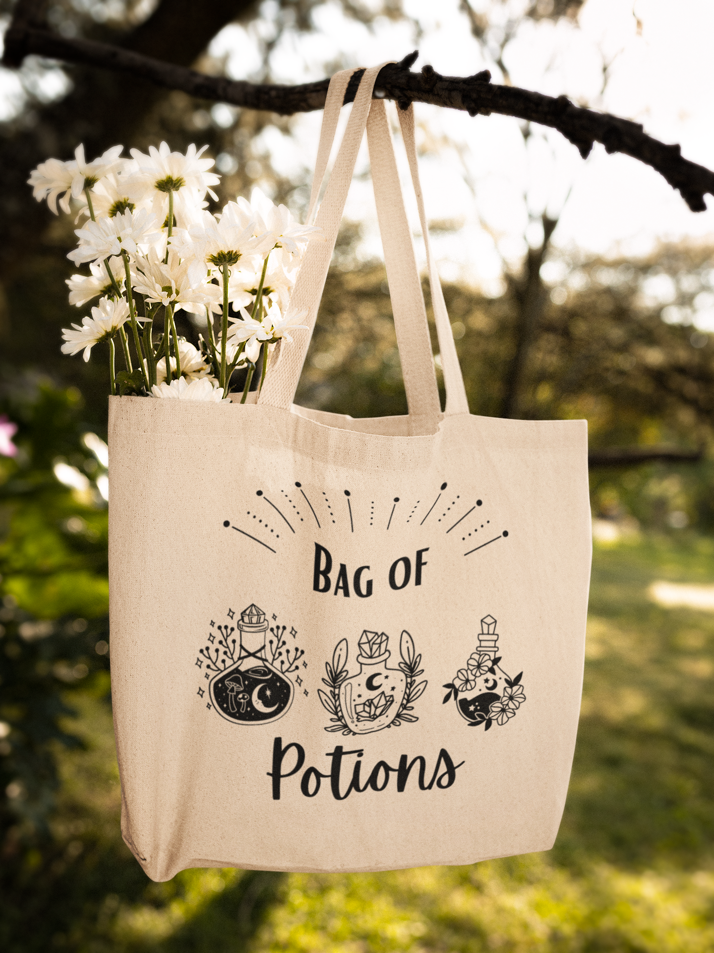 Bag of Potions - Cotton Canva Tote Bag
