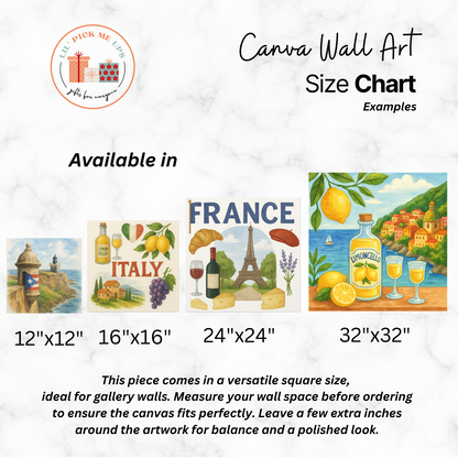 Canvas Wall Art French Inspired