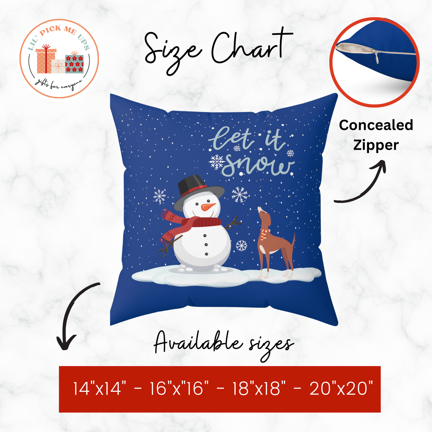 Christmas Critters HO HO HO Decorative Pillow