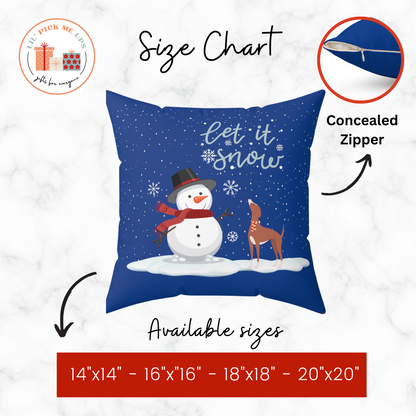 Christmas Critters HO HO HO Decorative Pillow