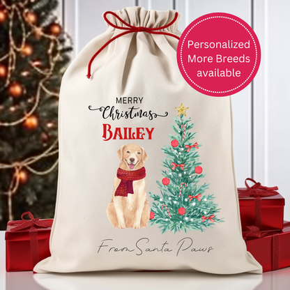 Personalized Dog Christmas Sack