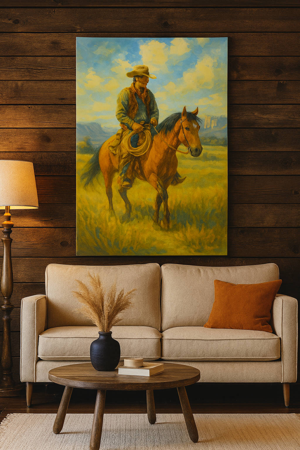 Cowboy Canvas Wall Art