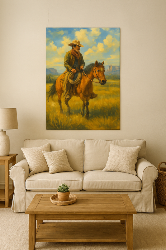 Cowboy Canvas Wall Art