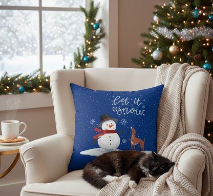 Let it snow Christmas Decorative Pillow
