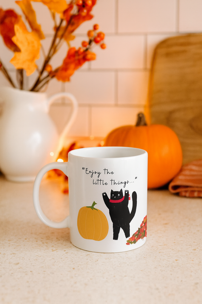 Autumn Cat Autumn Ceramic Mug