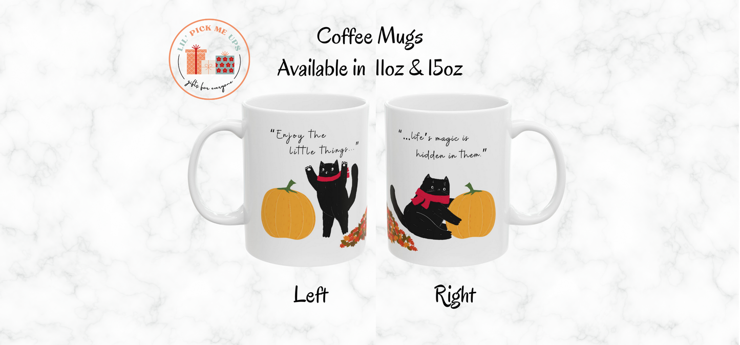 Autumn Cat Autumn Ceramic Mug