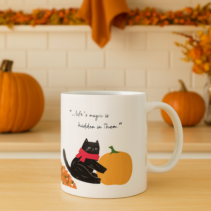 Autumn Cat Autumn Ceramic Mug