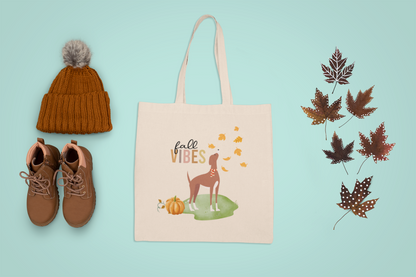 Fall Vibes Dog Tote Bag