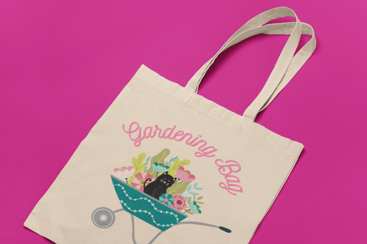 Gardening Bag with Black Cat