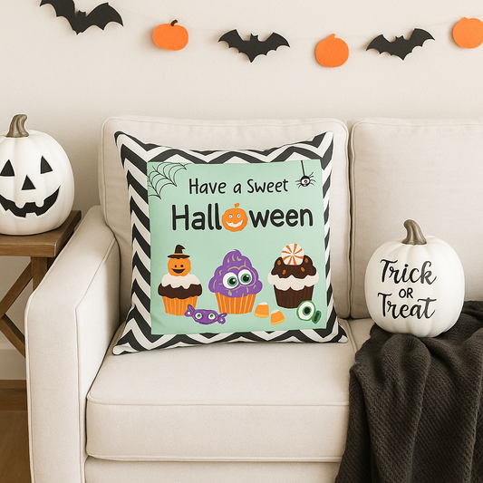 Sweet Halloween Decorative Pillow