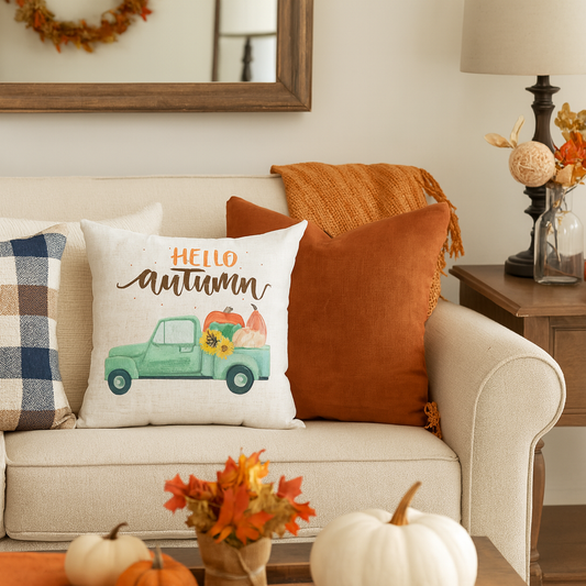 Hello Autumn Decorative Pillow