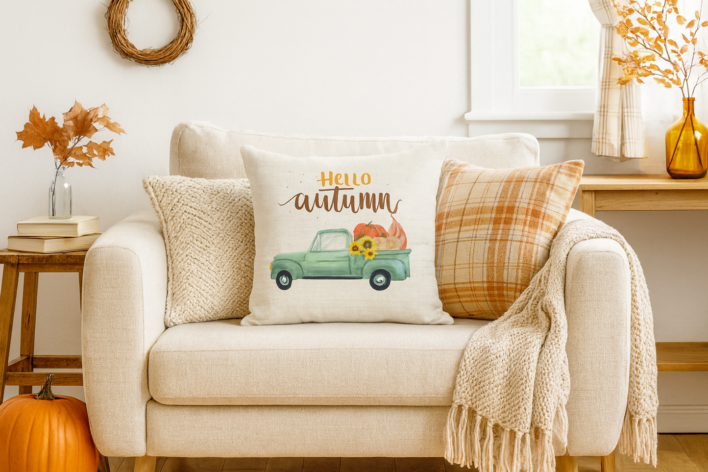 Hello Autumn Decorative Pillow