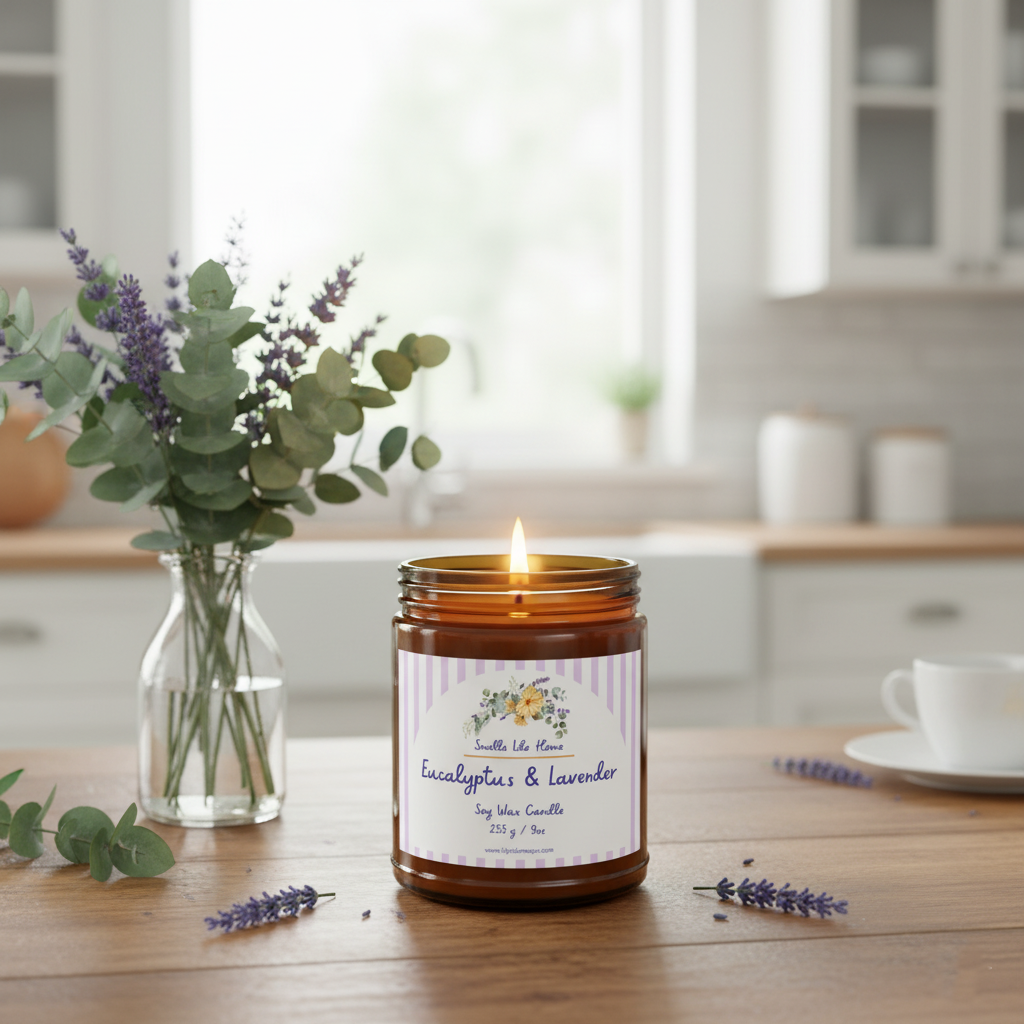 Smells Like Home Eucalyptus & Lavender Scented Jar (9oz)