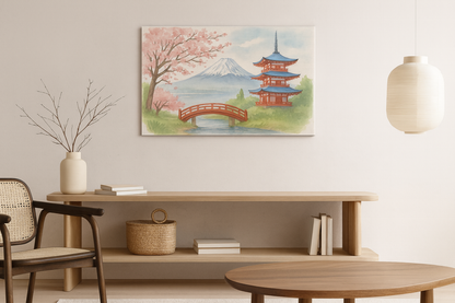 Japan Landscape Canvas Wall Art