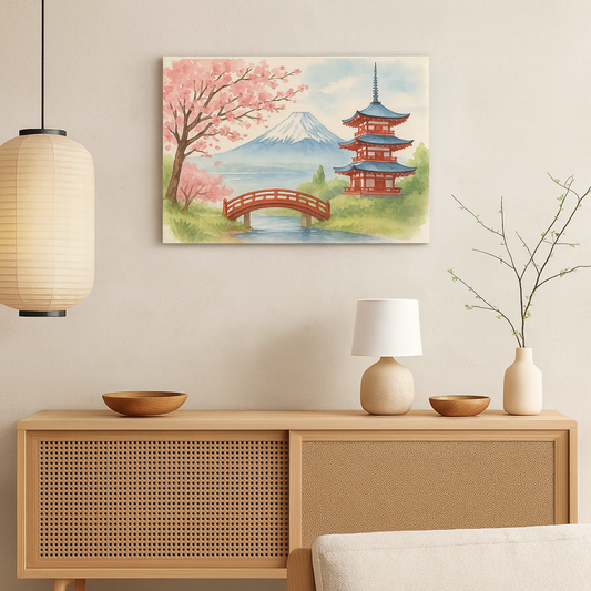 Japan Landscape Canvas Wall Art