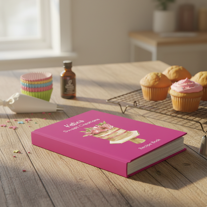 Personalized Journal "Sweet Creations" Hardcover Recipe Book