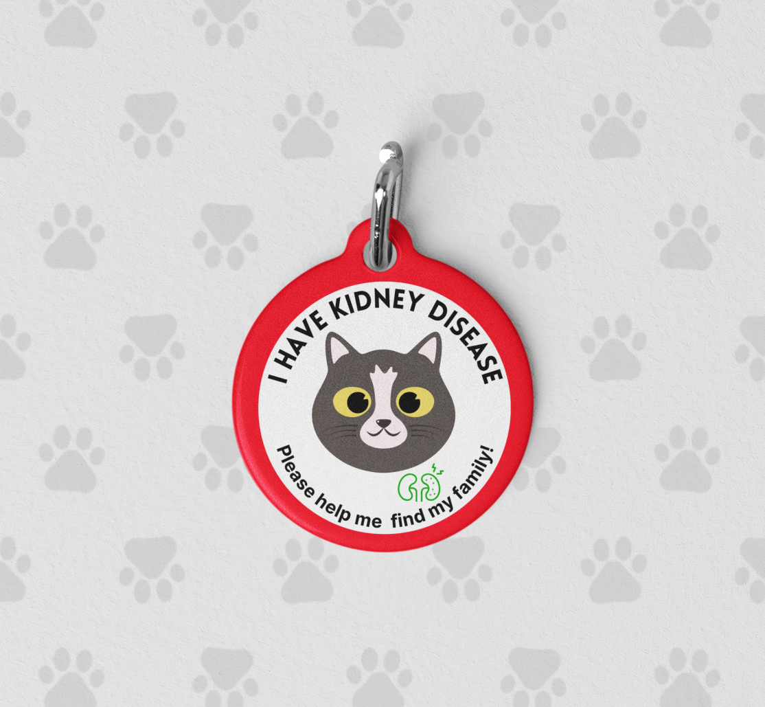 Pet Tag - Personalized Kidney Disease Medical Alert Cats