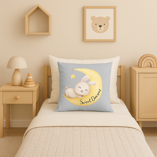 Sweet Dreams Decorative Pillow - Grey