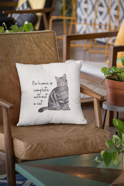 Decorative Pet Pillow Grey Tabby - No Home is Complete without a Cat