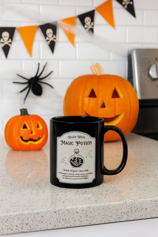 Magic Potion Black Coffee Mug
