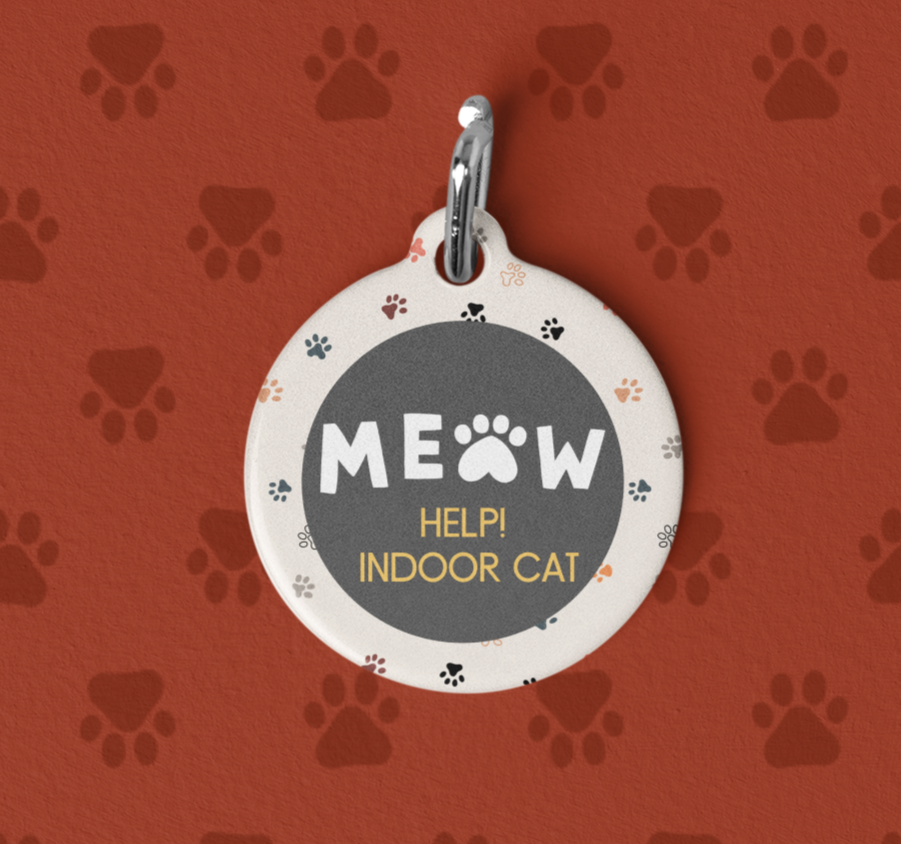 Cat Tag - Meow Indoor Cat Help!