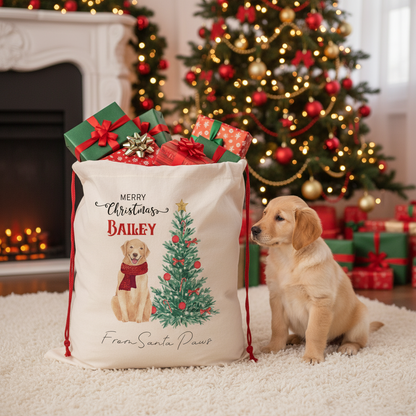 Personalized Dog Christmas Sack