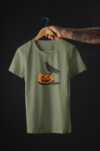 Pumpkin Crow Unisex T-Shirt