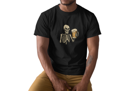 Skeleton with Beer T-Shirt