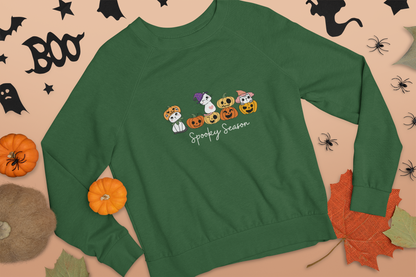 Spooky Season Cats Design Unisex Crewneck Sweatshirt