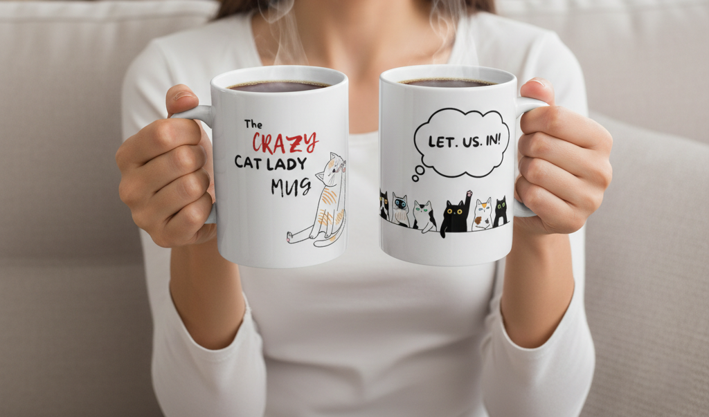 Crazy Cat Lady Humorous Mug (11oz, 15oz)