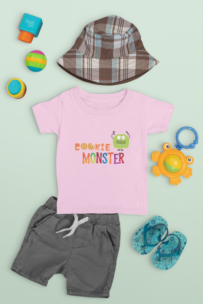 Colorful Cookie Monster Toddler Tee