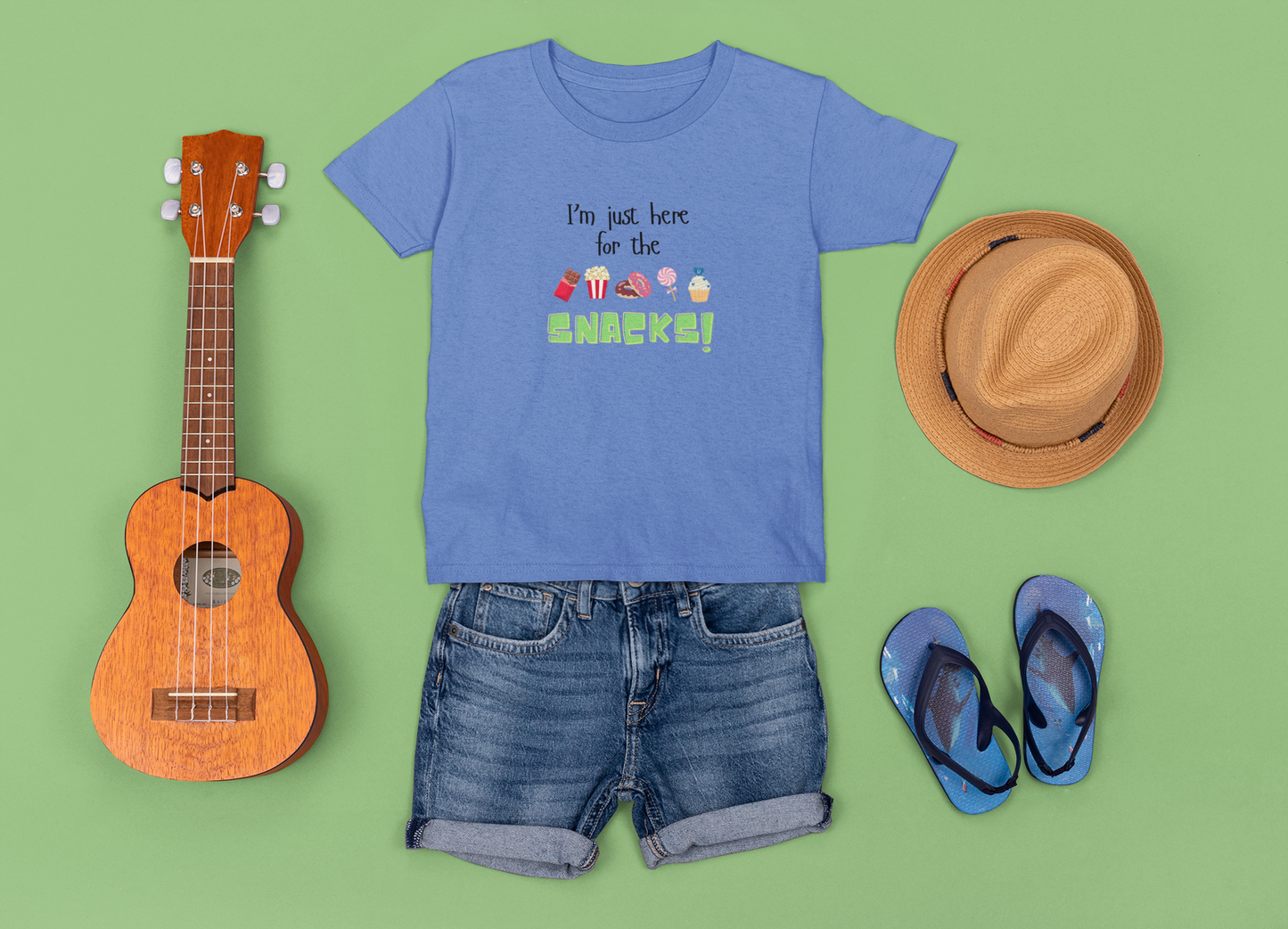 I'm Just Here for the Snacks - Toddler Tee