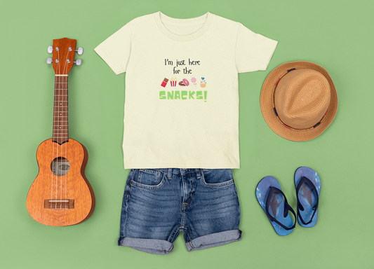 I'm Just Here for the Snacks - Toddler Tee