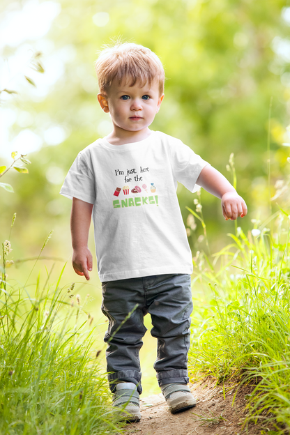 I'm Just Here for the Snacks - Toddler Tee